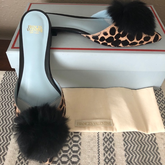 🔥Frances Valentine Pauline Haircalf Mule Slides🔥 - Picture 3 of 8